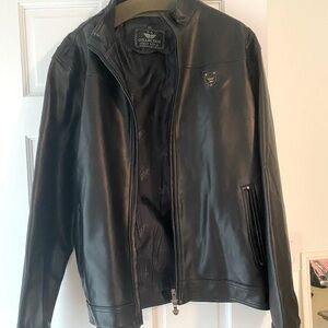 Emporio Armani mens leather jacket L